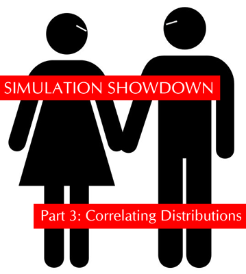 Excel Simulation Show-Down Part 3: Correlating Distributions